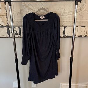 LOFT Midnight Blue Long Sleeve Dress